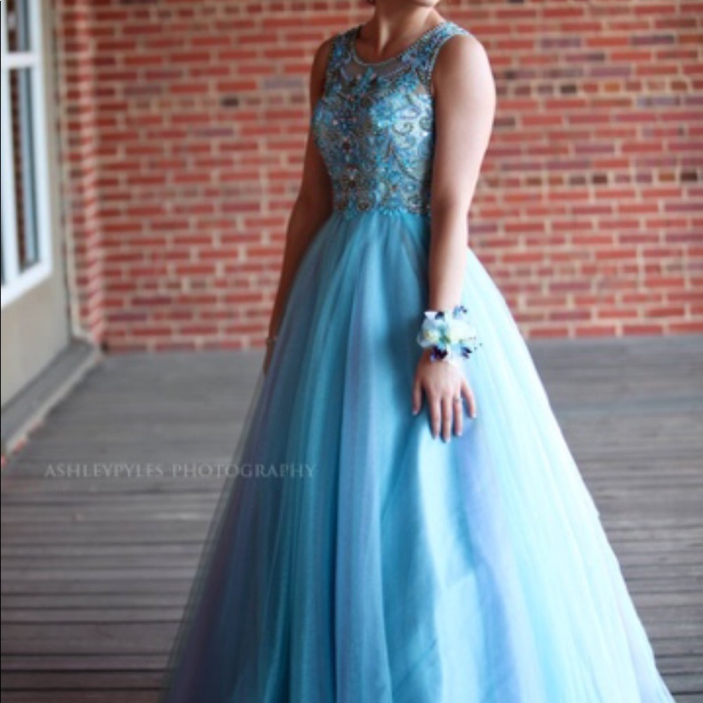 Gorgeous Blue/Teal Prom Dress